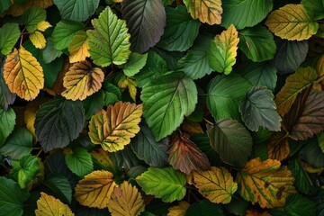 beautiful leaves for the background - generative ai