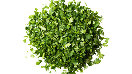 Dry parsley leaves