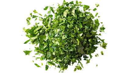 Dry parsley leaves transparent background