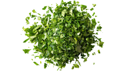Dry parsley leaves transparent background