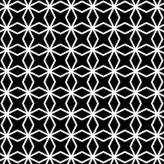Seamless geometric pattern, repeating black and white pattern design of diamond shapes