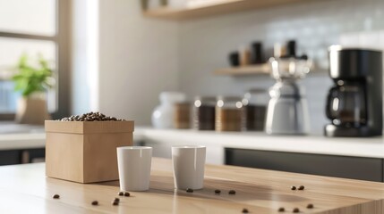 coffee machine in the kitchen counter