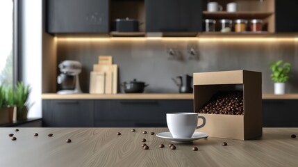 coffee machine in the kitchen counter