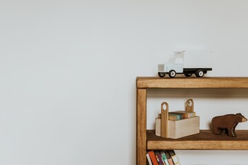 Aesthetic home decor background with design space