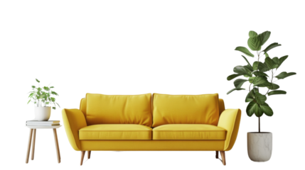 Yellow sofa