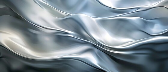 Abstract metal texture background with smooth wavy lines, elegant and modern background