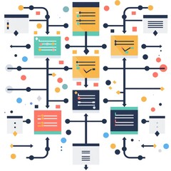 channels of information visualization, white background