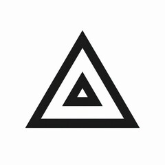 triangle icon logo design, white background