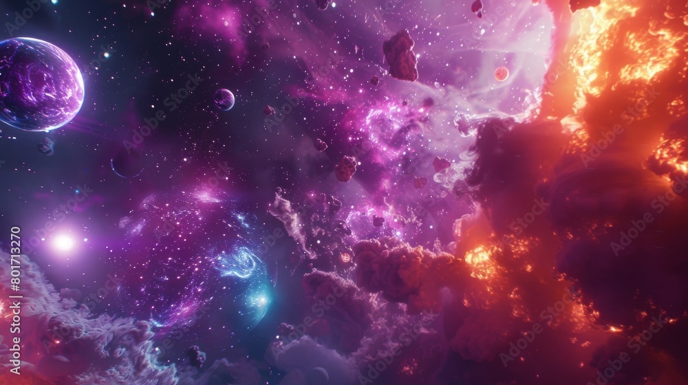 Poster deep within a nebula a tribe of alien beings harnesses the powers of the universes code to bend real