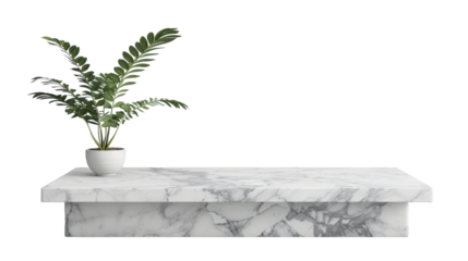 White marble table top