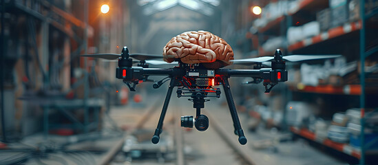 Futuristic Medical Drone Transporting Brain Tissue Samples for Regenerative Medicine Research and Innovation