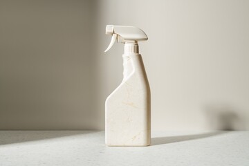 Fabric starch spray bottle, laundry essentials with blank space