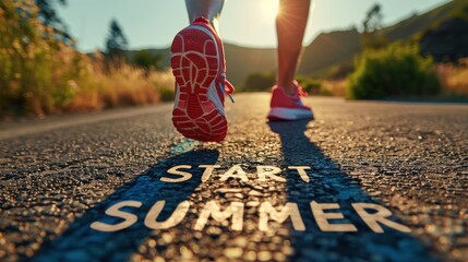 Concept of excitement and anticipation for the upcoming summer season.