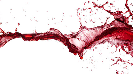 Naklejka premium Red wine splash
