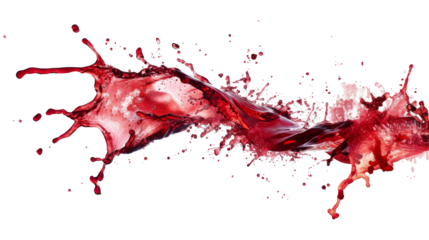 Red wine splash