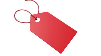Red discount tag