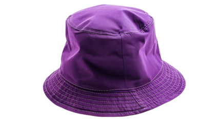 Purple bucket hat