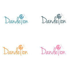 Dandelion logo template