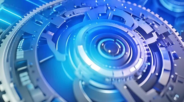animated flywheel footage futuristic abstract