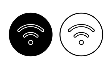 Wifi icon set. signal vector icon. Wireless  icon vector