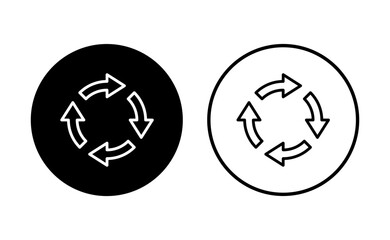 Recycle icon set. Recycling vector icon.