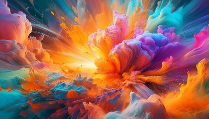 an explosion of colors 