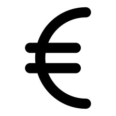euro sign line icon
