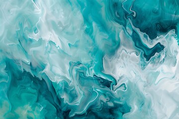 Abstract turquoise painting background.	
