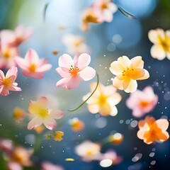 spring-flowers-floating-in-air-shallow-depth-of-field