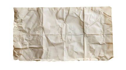 Old, wrinkled blank post card 