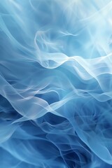 Obraz premium Soft gradient blue abstract backdrop with ample copy space, ideal for serene and calming wellness or sparelated promotional content