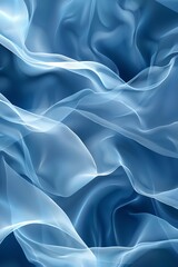 Obraz premium Soft gradient blue abstract backdrop with ample copy space, ideal for serene and calming wellness or sparelated promotional content