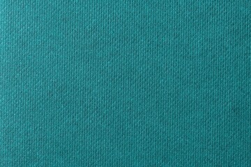 Turquoise background, fabric texture, macro shot