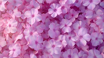 Obraz premium Phlox flower pattern seamless romantic wallpaper background