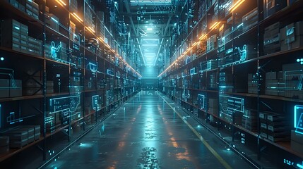 Advanced Technology and Efficient Organization in a High-Tech Warehouse