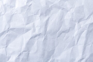Crumpled paper texture, white background
