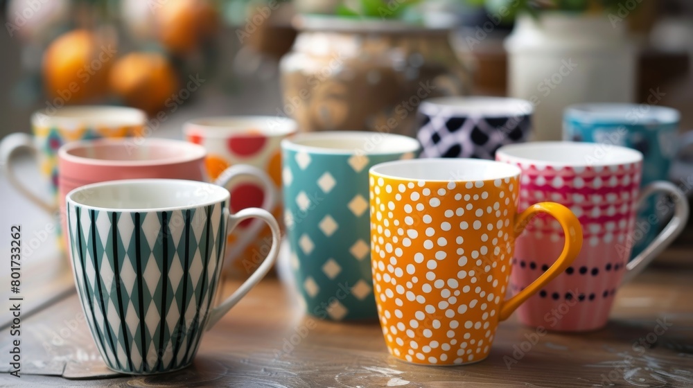 Poster the designs on the mugs range from simple and elegant to bold and colorful allowing for a variety of