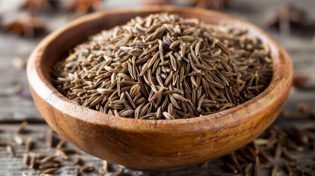 cumin seed and another spices on table