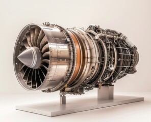 jet engine on a white background