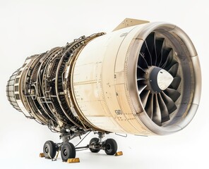 jet engine on a white background