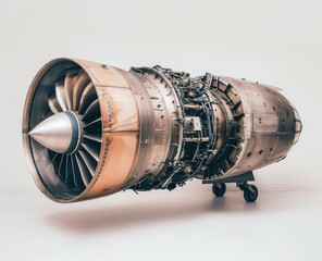 jet engine on a white background