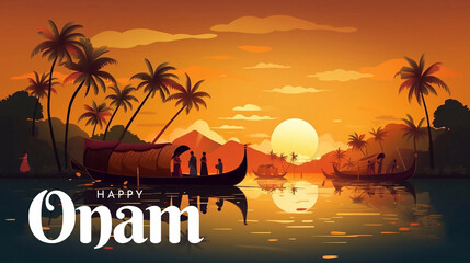 Onam Celebration Poster Design