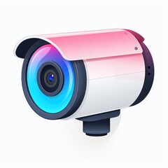 surveillance camera icon, white background