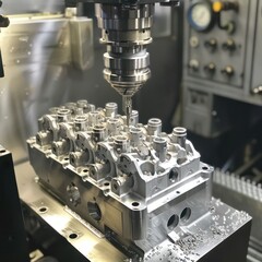 car engine head precision machining