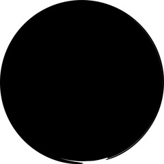 Circle brush for stamp, ink and paintbrush design