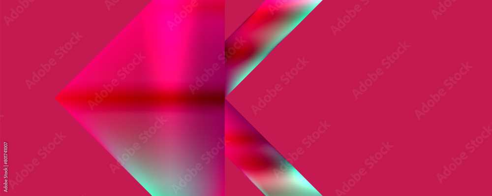 Poster a vibrant pink background with various shades of magenta and violet, highlighted by an electric blue