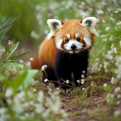Obraz premium Red panda