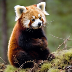Obraz premium Red panda