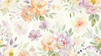 Artistic watercolor flowers with a modern twist - An artistic interpretation of watercolor flowers with a contemporary, modern feel