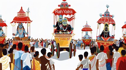 Ratha Yatra-vector illustration of Ratha Yatra. Lord Jagannath,illustration